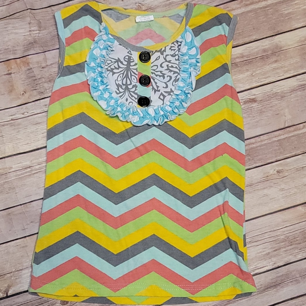 Boutique Top and Ruffle Skort Set  Size 7/8 - Picture 2 of 6